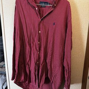 Ralph Lauren Men's Red Plaid Shirt